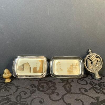 LOT 153: Assortment of Antique/ Vintage Pens, Bottle Openers, Pins, Paperweights and More