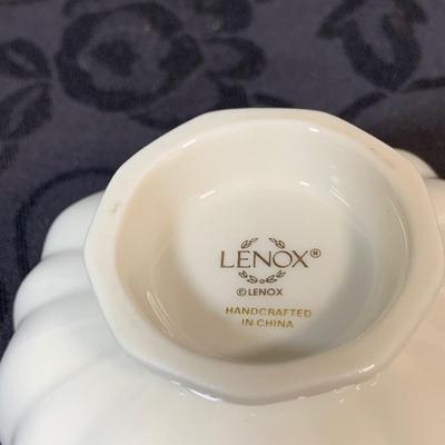 LOT 155: Collection of Lenox China Featuring Aegean Gold Trim Clam Shell Chip and Dip Bowl, Swan, Bird and Other Bowls