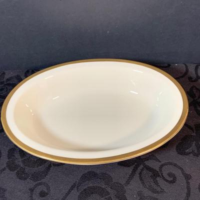 LOT 155: Collection of Lenox China Featuring Aegean Gold Trim Clam Shell Chip and Dip Bowl, Swan, Bird and Other Bowls