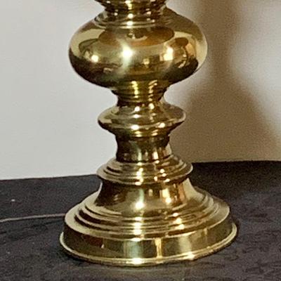 LOT 158: Set of Two (2) Brass Table Lamps