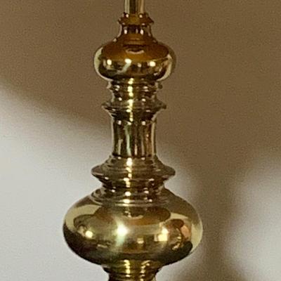 LOT 158: Set of Two (2) Brass Table Lamps