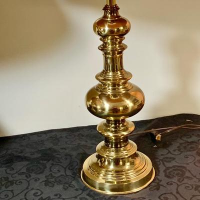 LOT 158: Set of Two (2) Brass Table Lamps