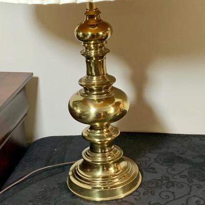 LOT 158: Set of Two (2) Brass Table Lamps