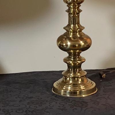 LOT 158: Set of Two (2) Brass Table Lamps