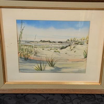 LOT 159: Collection of New Jersey Books and Davis Gray Watercolors of the Barnegat Light and Jersey Dunes