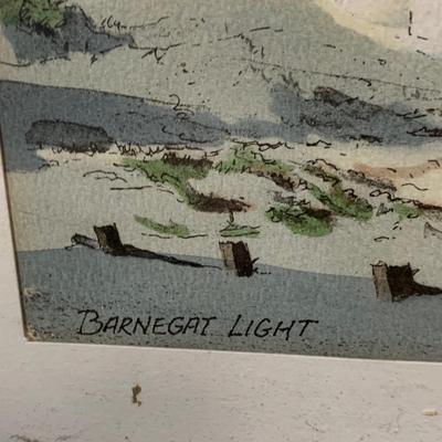 LOT 159: Collection of New Jersey Books and Davis Gray Watercolors of the Barnegat Light and Jersey Dunes