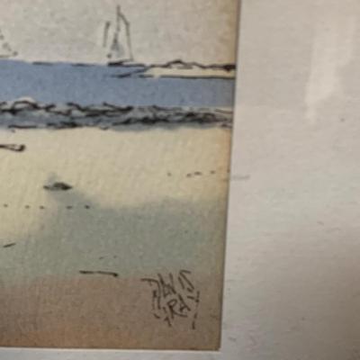 LOT 159: Collection of New Jersey Books and Davis Gray Watercolors of the Barnegat Light and Jersey Dunes