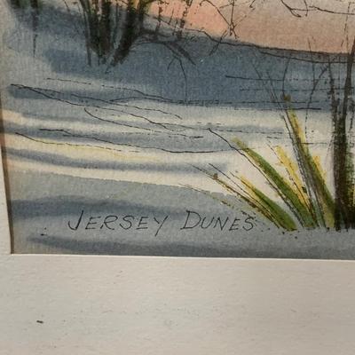 LOT 159: Collection of New Jersey Books and Davis Gray Watercolors of the Barnegat Light and Jersey Dunes