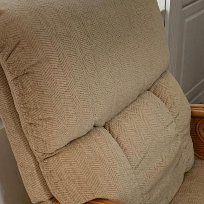 LOT 160: Ratan Rocker Recliner Chair