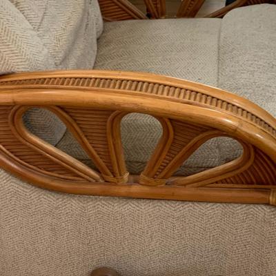 LOT 160: Ratan Rocker Recliner Chair