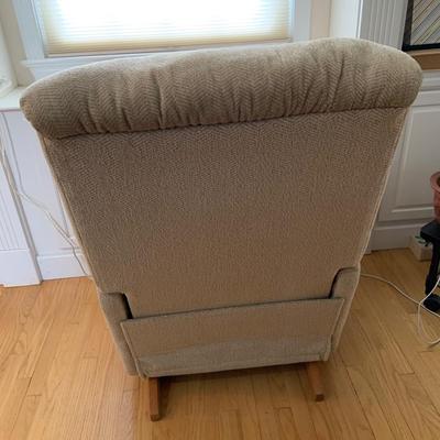 LOT 160: Ratan Rocker Recliner Chair