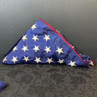 LOT 161: Collection of US Coast Guard and Yacht Flags and US Flag and Patch