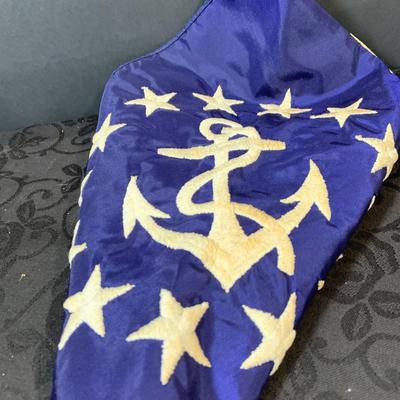 LOT 161: Collection of US Coast Guard and Yacht Flags and US Flag and Patch