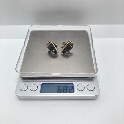 LOT 176: Vintage Sterling Jewelry Collection - 830 Dangling Pin and Screw Back Earrings and Unmarked Pierced Earrings