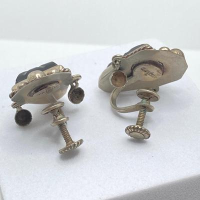 LOT 176: Vintage Sterling Jewelry Collection - 830 Dangling Pin and Screw Back Earrings and Unmarked Pierced Earrings