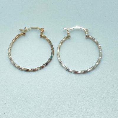 LOT 177: Collection of Pierced Sterling Earrings