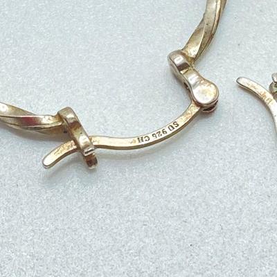 LOT 177: Collection of Pierced Sterling Earrings