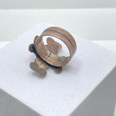 LOT 178: Plato Taxco Earrings with Matching Ring Sz 5