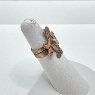 LOT 178: Plato Taxco Earrings with Matching Ring Sz 5
