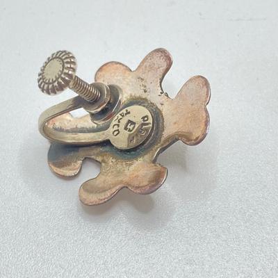 LOT 178: Plato Taxco Earrings with Matching Ring Sz 5