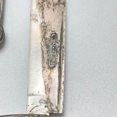 LOT 179: Collection of Vintage Ornate Folding Pen Knives - Marked 750 and Hallmarked Styles Included