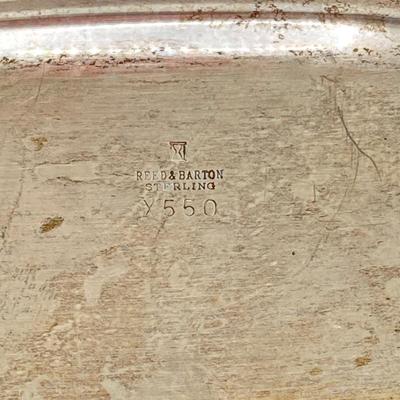 LOT 180: Reed and Barton Sterling Mayflower Sauceboat X550 with Tray - TW 319.95g