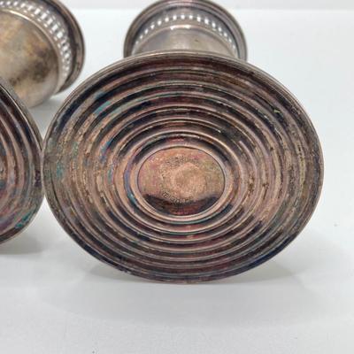 LOT 181: Vintage Matching Duchin Creation Weighted Sterling Candle Holders