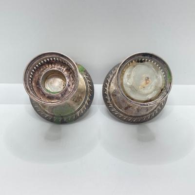 LOT 181: Vintage Matching Duchin Creation Weighted Sterling Candle Holders