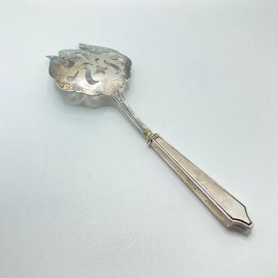 LOT 182: Large Collection of Vintage Sterling - Children's Cups, Spoons, Corn Cob Holders and Sterling Handled Serving Utensils