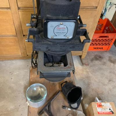 LOT 190: Omega Type D2 Photographic Enlarger with Lenses, Cones and Other Components and More
