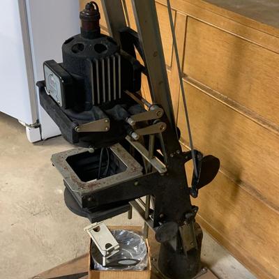 LOT 190: Omega Type D2 Photographic Enlarger with Lenses, Cones and Other Components and More