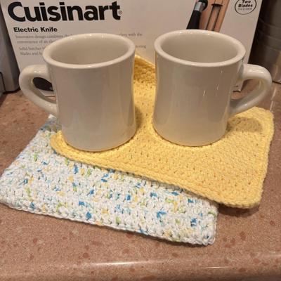 LOT 203: Kitchen Essentials: Keurig Model K10, Hot/Cold Carafe, Cuisinart Electric Knife, Chefs Choice Knife Sharpener & More