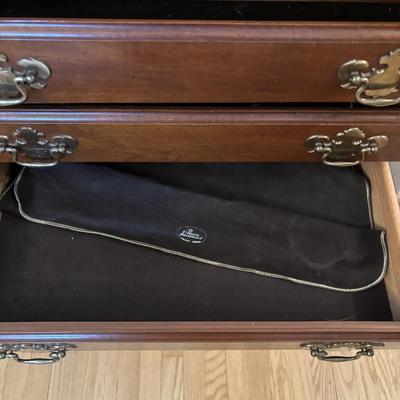 LOT 214: Queen Anne Style Silverware Chest