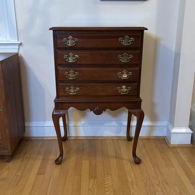LOT 214: Queen Anne Style Silverware Chest