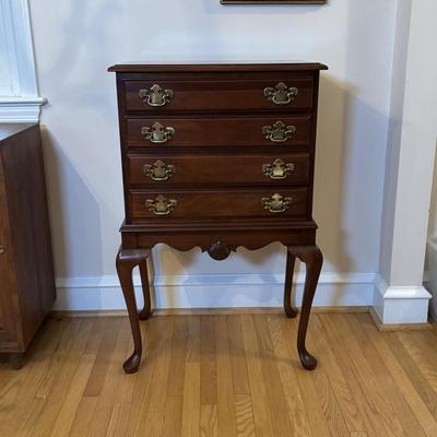 LOT 214: Queen Anne Style Silverware Chest
