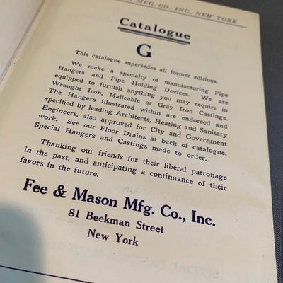 Early 1900s Fee & Mason Supplies Catalog