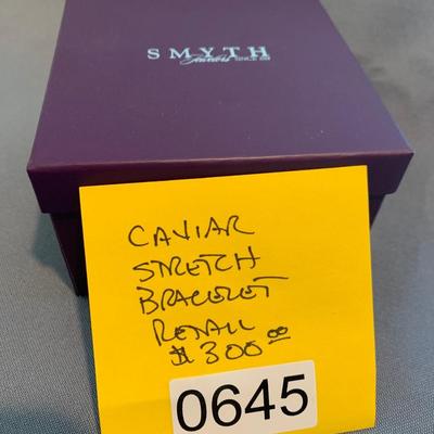 Caviar Stretch Bracelet $300 Retail In Original Box