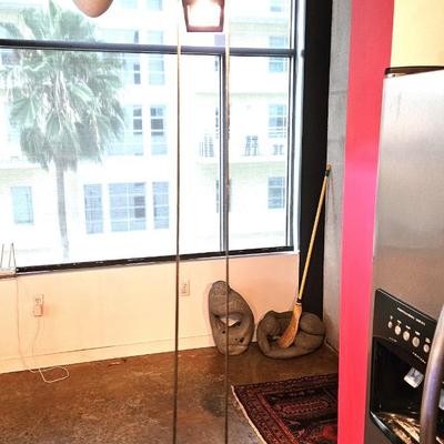 Black Floor Lamp, 80H