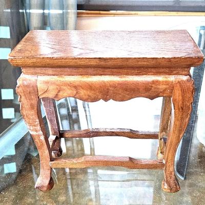 16 Piece Carved Wood Display Stand Lot