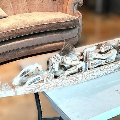 Asmat Spirit Canoe Wood Carved, 86L