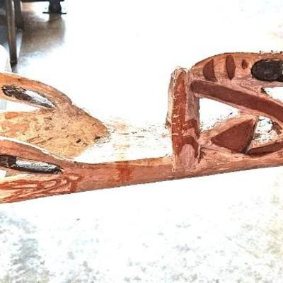 Asmat Spirit Canoe Wood Carved, 86L