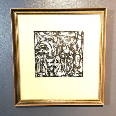 1959 Mary Beth Edelson Artwork, 17 1/2 x 18 1/2