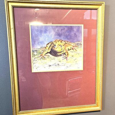 Frog Artwork, 18 x 22