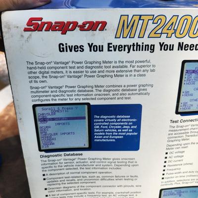Snap on MT 2400 Vantage Power Graphing Meter & Diagnostic Database