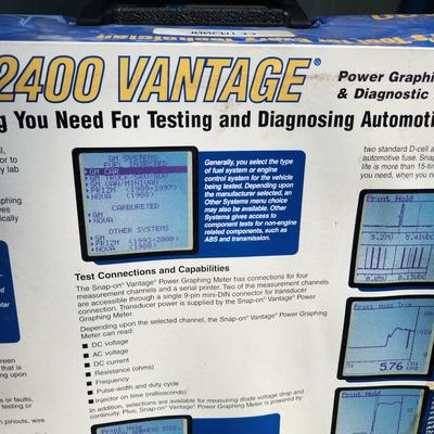 Snap on MT 2400 Vantage Power Graphing Meter & Diagnostic Database