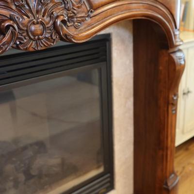 Gregor's Studios "Chambord" Carved Wood Fireplace Mantel