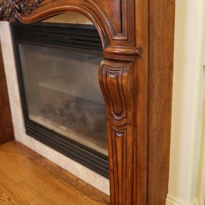 Gregor's Studios "Chambord" Carved Wood Fireplace Mantel
