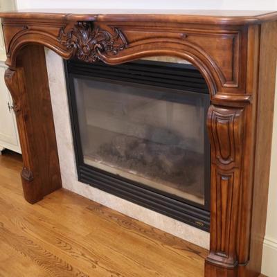 Gregor's Studios "Chambord" Carved Wood Fireplace Mantel