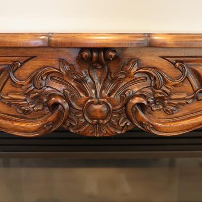 Gregor's Studios "Chambord" Carved Wood Fireplace Mantel