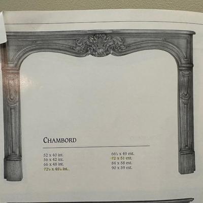 Gregor's Studios "Chambord" Carved Wood Fireplace Mantel